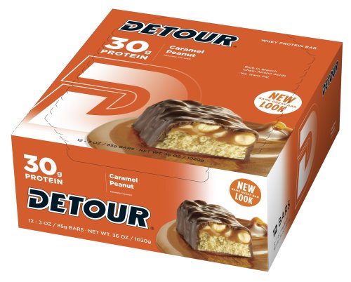 Check Out Detour Deluxe Whey Protein Energy Bar, Caramel Peanut, 3 Ounces (Pack of 12) for $21.84 512n72A5X3L Check Out Detour Deluxe Whey Protein Energy Bar, Caramel Peanut, 3 Ounces (Pack of 12) for $21.84