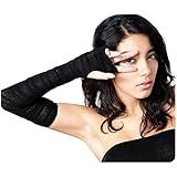 KD dance New York Sexy Shadow Stripe Mesh Arm Warmers Chic, Fashionable & Warm