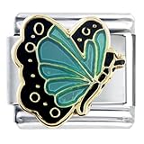 December Blue Zircon Color Butterfly Birthstone Insect Animal Italian Charm