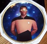 Star Trek :The Next Generation Limited Edition Plate~ Lieutenant Commander Geordi LaForge