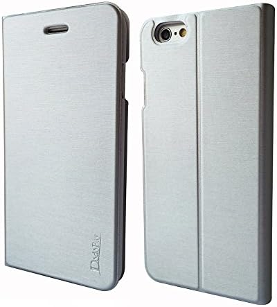 DodoBay® High Quality Luxury Ultra Slim Fit Flip Folio PU Leather Case Cover Wallet Folding Stand with Credit Card Slot for Apple iPhone 6 Plus 5.5" - Silver