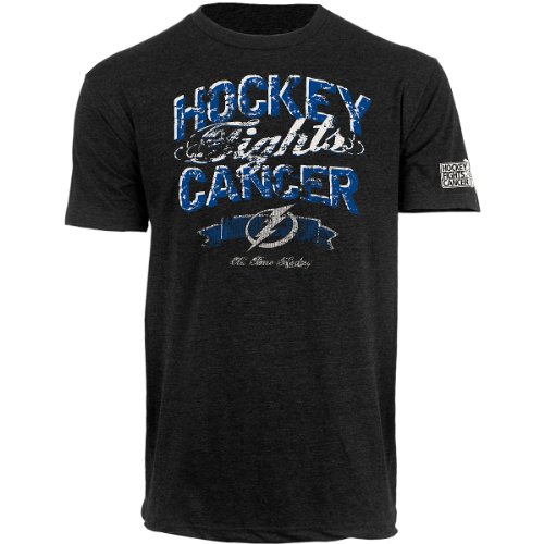 Old Time Hockey Tampa Bay Lightning 2011 Nhl Hockey Fights Cancer T-Shirt Xx Large