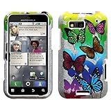 MyBat Motorola Defy Phone Protector Cover - Butterfly Garden (Sparkle)