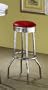 Coaster Retro Nostalgic Style Bar Stools, 29-Inches Height, Red, Set of 2