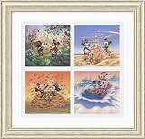 The Many Seasons of Micky Mouse Framed Art Print by Walt Disney,31.4 in. x 30.1 in. Framed