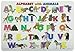 Painless Learning Alphabet with Animals Placemat, Oil Pastel, Large