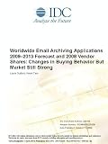Worldwide Email Archiving Applications 20092013 Forecast and 2008 Vendor Shares: Changes in Buying Behavior But Market Still Strong