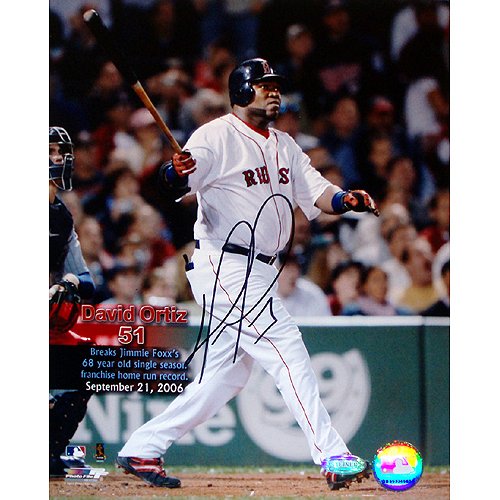 Steiner Sports MLB David Ortiz 51st Home Run Autographed 8-by-10-Inch Photograph Collage
