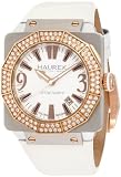 Haurex Italy Women's Athenum Rose- IP Swarovski Crystal Aluminum Watch White 8U372DWH