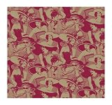 York Wallcoverings Tres Chic BL0336 Ladies In Widebrim Wallpaper, Metallic Gold/Fuchsia