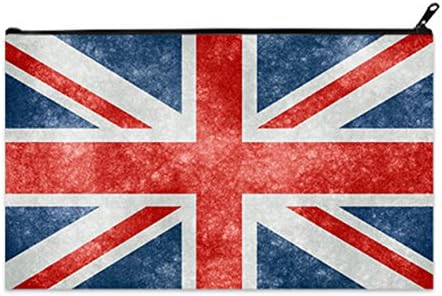 Female Makeup Cosmetics Bag Coin Purses Medium Size with UK Flag Pattern