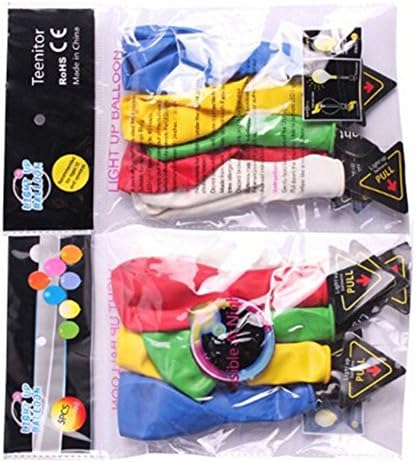 Vaule Valley LED Light up Balloons 20 Mixed color Party Pack