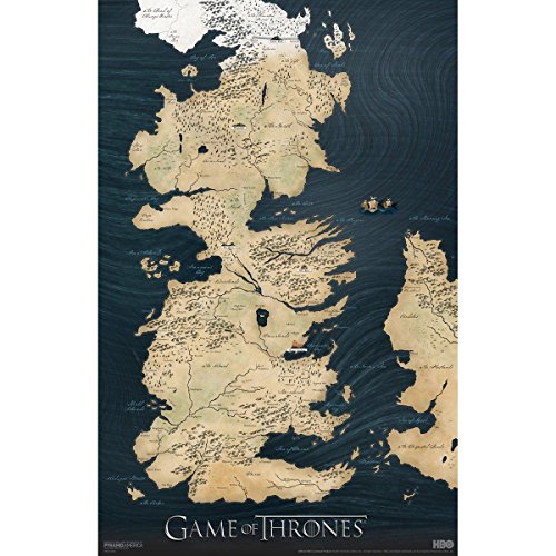 (11x17) Game of Thrones - Map TV Poster