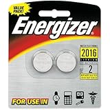 Energizer 2016 3V Lithium Button Cell Battery Retail Pack - 2-Pack