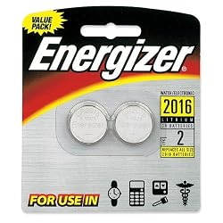 Energizer 2016 3V Lithium Button Cell Battery Retail Pack - 2-Pack