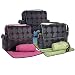Charcoal Dot Messenger Diaper Bag in Green