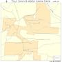 Street & Road Map of Branson West, Missouri MO - Printed poster size wall atlas of your home town