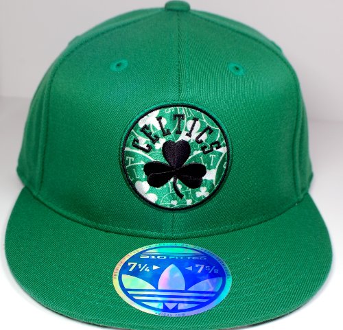 New! Boston Celtics Adidas 210 Premium Flexfit Fitted Hat/Cap