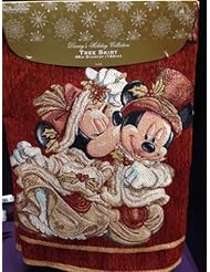 Home: Disney Park Mickey Minnie Mouse Victorian Tapestry Christmas Holiday Tree Skirt