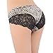 Liqqy Women's Leopard No Ride up Lace Trim Bikini Panty 3 Pack