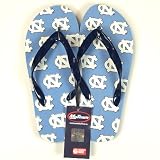 NORTH CAROLINA TAR HEELS FLIP FLOP THONGS SANDALS SZ XL