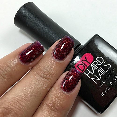 Best UV Soak Off Gel (Shellac) Nail Polish - Professional Grade - Requires UV or LED Nail Lamp - BONUS Downloadable at Home Gel Nail Guide Included (Red Velvet)