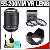 Nikon 55-200mm f/4-5.6G ED IF AF-S DX VR [Vibration Reduction] Telephoto Zo ....