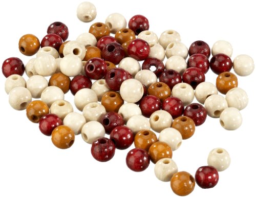 G&uuml;termann / KnorrPrandell  6028580 - Holzkugelperle 8mm braun-mix, 85 St&uuml;ck/Beutel Preisvergleich