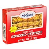 Roland Cherrywood Smoked Oysters, 3.66-Ounce Can (Pack of 20)