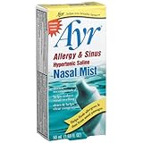 Ayr Allergy & Sinus Hypertonic Saline Nasal Mist, 1.69-Ounce Spray Bottles (Pack of 4)