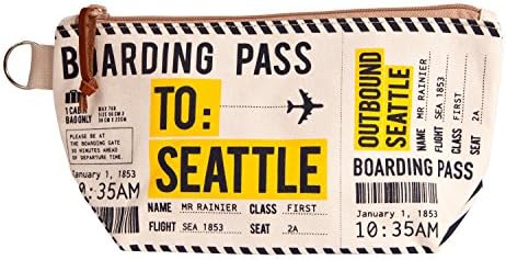 Chalo Seattle Boarding Pass Pouch in White