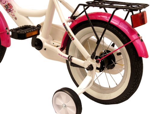 bike*star 30.5cm (12 Inch) Kids Children Bike Bicycle - Colour Pink & White
