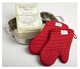 All Clad Stainless-Steel Lasagna Pan with 2 Oven Mitts and a Cookbook