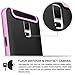 Galaxy S5 Case, Coolden® Ultra Exact Fit Defender Shield Soft Interior Galaxy S5 Hard Case Non-slip Grip Cover Slim Rugged Flexible Armor for Galaxy S5 - Pink