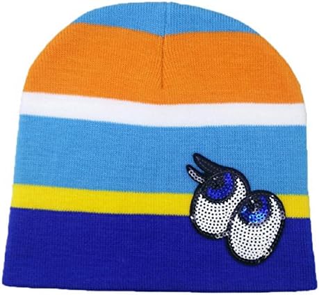 Zmike Newborn Boy Girl Baby Kid Winter Warm Hat Fur Pom Bobble (Blue)