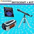 Celestron SkyScout Personal Planetarium + Celestron Firstscope Telescope and Sky Chart