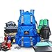 PioneerHiker 50L Water-resistant Hiking Backpack Daypack for Camping Travel Blue