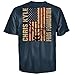 Chris Kyle Frog Foundation USA Flag Adult Harbor Blue T-shirt