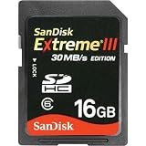 SanDisk 16gb Extreme® III 30MB/s Edition SDHC High Performance Card