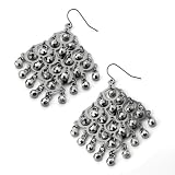 Drop Pierced Fashion Earrings Hematite