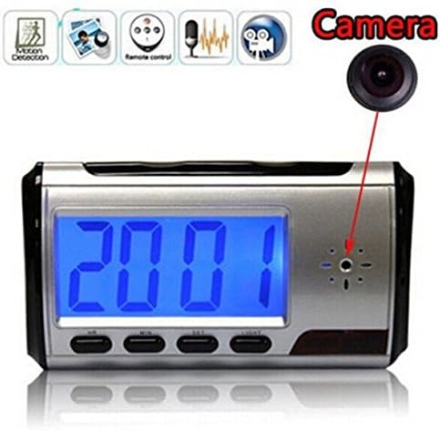 Goodaa High Quality Digital Clock Spy Hidden Camera DVR USB Motion Alarm Video Audio Recorder Remote