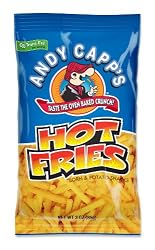 Andy Capp Hot Fries, 3-Ounce Bags (Pack of 12)