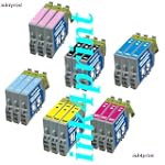 18 Pack 3/3/3/3/3/3 Refurbished Compatible T048 T048120 T048220-t048320-t048620 Epson Stylus T0481-t0486 Black Cyan Magenta Yellow Light Cyan Light Magenta Ink Inkjet Cartridge
