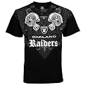 Oakland Raiders Black Faceoff T-shirt