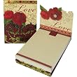 Love Red Roses Decorated Punch Mini Notepad