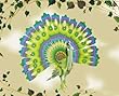Peacock Illuminated / Colored 3D Woodcraft Construction Kit