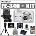 Olympus FE-340 8MP 5X 2.7 in. LCD Digital Camera Silver + Kit