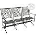Windham Castings Elysee Triple Spring Settee Frame Only, White