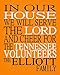 In Our House We Will Serve The Lord And Cheer for The Tennessee Volunteers Personalized Family Name Christian Print - Perfect Gift, college sports wall art - multiple sizes