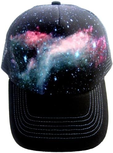 Outer Space Mesh Trucker Hat Baseball Cap Adjustable Snapback